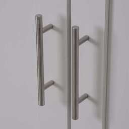 Heritage 2 Door 2 Drawer Wardrobe, White - thumbnail 5