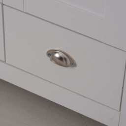 Heritage 2 Door 2 Drawer Wardrobe, White - thumbnail 6