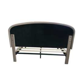 Aurora Plush Bed Frame with Head Board Single Bed or Double Bed, Double Size Frame / Cream - thumbnail 8