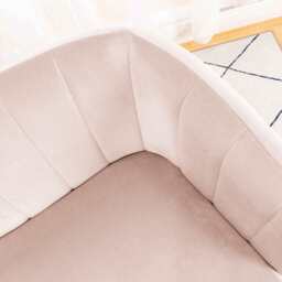 Russell Velvet Two Seater Sofa In Pink - thumbnail 6