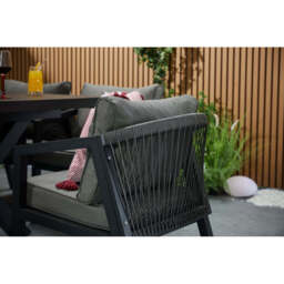 Berlin Aluminium Patio Furniture Set Dining Set with Extendable Table and Armchairs, 8-Seater Set - thumbnail 6