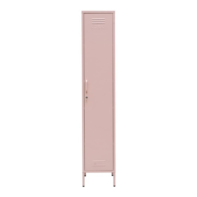 Lokki® Single Door Locker With Adjustable Shelf Storage Cabinet, Pink - image 1