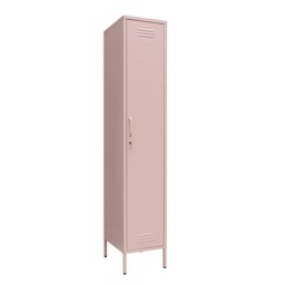 Lokki® Single Door Locker With Adjustable Shelf Storage Cabinet, Pink - thumbnail 2