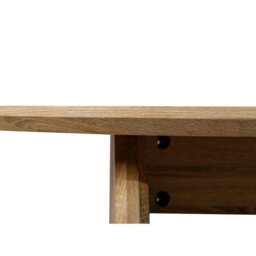 Belluno Oak Or Black 4-6 Seater 200cm Oval Dining Table, Oak - thumbnail 6