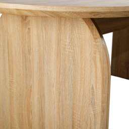 Belluno Oak Or Black 4-6 Seater 200cm Oval Dining Table, Oak - thumbnail 7