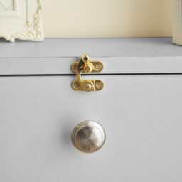 Heritage Foldable Floating Desk Dressing Desk Wall-Mounted Drop-Leaf Table, Grey - thumbnail 3