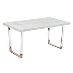 Etta 150cm Marble Effect Trestle 6-8 people Dining Table - thumbnail 9