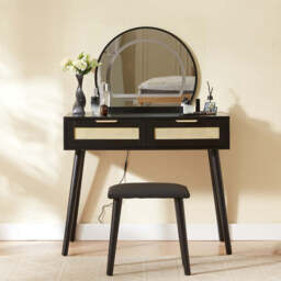 Boho Dressing Table and Stool Set With Led Mirror - thumbnail 5
