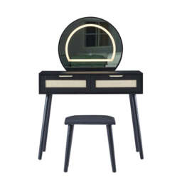 Boho Dressing Table and Stool Set With Led Mirror - thumbnail 8