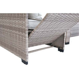 Galle 9 Seater Rattan Garden Furniture Arm Reclining Corner Sofa Set With Rising Table, Without Rain Cover - thumbnail 4