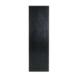 Boho 2 Door 1 Drawer Rattan Decorated Wardrobe, Black - thumbnail 8