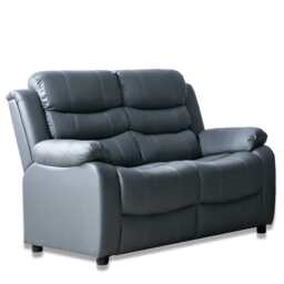 PU Fixed Grey 2 Seater Sofa /3 Seater Sofa Set, 2 Seater
