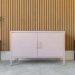 Lokki®  TV Stand Cabinet Sideboard With Adjustable Shelf, Pink - thumbnail 5