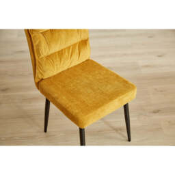 A Pair of Dining Chairs with Cushioned Backrest, Brownish‑Tan - thumbnail 4