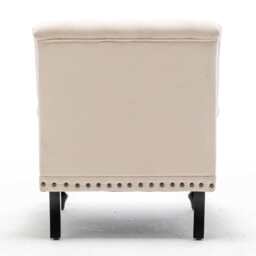 Darwin Velvet Accent Chair In Beige - thumbnail 8