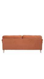 Bunburry 3 Seater Sofa Upholstered Sofa, Velvet Orange - thumbnail 6