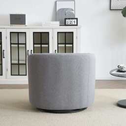 Emily Linen Swivel Armchair Accent Armchair - thumbnail 6