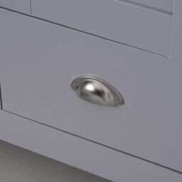 Heritage 2 Door 2 Drawer Wardrobe in Grey and Oak - thumbnail 5