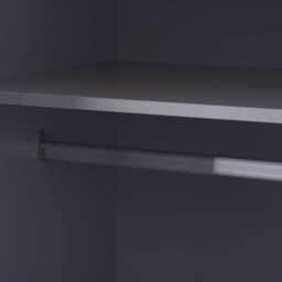 Heritage 2 Door 2 Drawer Wardrobe in Grey and Oak - thumbnail 6