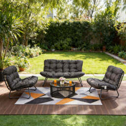 4‑Seater Outdoor Sofa Set with Coffee Table - thumbnail 2