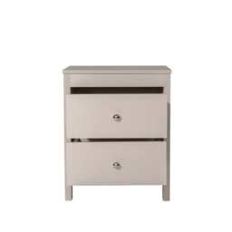 Neo 2 Drawer Bedside Table Bedside Cabinet, Pink - thumbnail 5