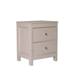 Neo 2 Drawer Bedside Table Bedside Cabinet, Pink - thumbnail 2