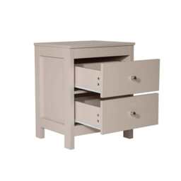 Neo 2 Drawer Bedside Table Bedside Cabinet, Pink - thumbnail 4