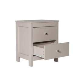 Neo 2 Drawer Bedside Table Bedside Cabinet, Pink - thumbnail 3