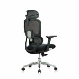 Premium Fabric Blend Ergonomic Office Chair Swivel Computer Task Chair with Headrest, Black - thumbnail 3