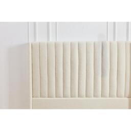 Russell Pneumatic Ottoman Storage Bed Double / King Bed Lift Up Storage Bed Frame, Double / White Teddy Fleece - thumbnail 7