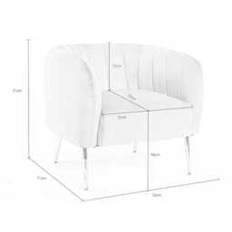 Russell Velvet Armchair In Green - thumbnail 5