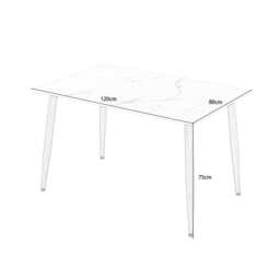 Lisa 120cm Rectangle Dining Table Set With 4 Boucle Chairs - thumbnail 7