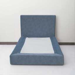 Marshmuff Microfibre Bed Frame With Headboard Single Bed Frame