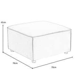 Tessa Modular Ottoman, Velvet Moss Green - thumbnail 6