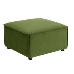 Tessa Modular Ottoman, Velvet Moss Green - thumbnail 5