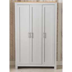 Heritage 3 Door Wardrobe, Grey - thumbnail 3