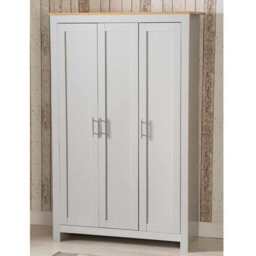 Heritage 3 Door Wardrobe, Grey - thumbnail 2