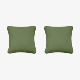 Birchcraft Cordury 2 Piece Indoor Soft Throw Pillow Set Scatter Cushions, Green - thumbnail 1