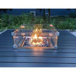 Rosen 11 Seater Rattan Garden Furniture Fire Pit Dining Corner Sofa Cube Set, Black / With Rain Cover - thumbnail 9