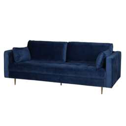 Avery 3+2 Seater Sofa Set with Scatter Cushions, Blue - thumbnail 9
