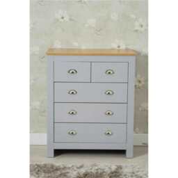 Heritage 3 Piece Tall Chest and Bedside Tables Set In Grey - thumbnail 3