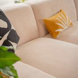 Grande Corduroy 4 Seater Sofa with Corner Chaise, Beige - thumbnail 8