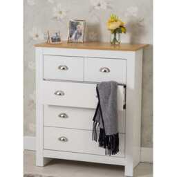 Heritage 3 Piece Bedroom Set Wardrobe Chest Bedside Table Set, White - thumbnail 9