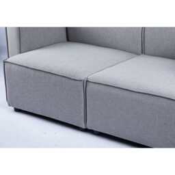 Tessa Modular 2 Seater Sofa, Linen Grey - thumbnail 8