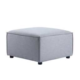 Tessa Modular Ottoman, Linen Grey - thumbnail 2