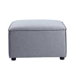 Tessa Modular Ottoman, Linen Grey - thumbnail 3