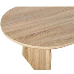 Belluno 120cm Oval Coffee Table In Oak - thumbnail 6