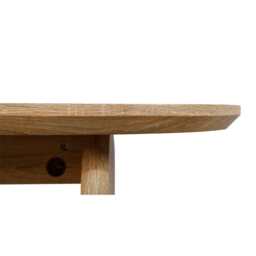 Belluno 120cm Oval Coffee Table In Oak - thumbnail 5