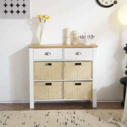 Heritage Hallway Console Table Sideboard With 2 Drawers, White / With 2 Drawers - thumbnail 5