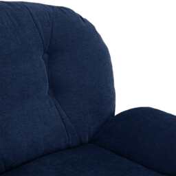 Sol Plush Swivel Leisure Chair, Dark Blue - thumbnail 6